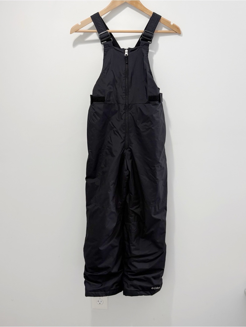 Columbia Kids Youth Outgrown Grow System Ski Bibs Size Medium 10-12 Black